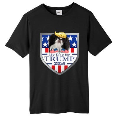 My Dog For Trump 2024 Japanese Chin Tall Fusion ChromaSoft Performance T-Shirt