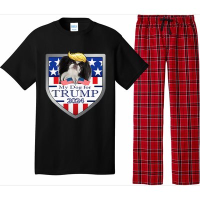 My Dog For Trump 2024 Japanese Chin Pajama Set