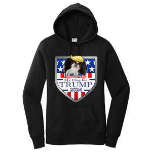 My Dog For Trump 2024 Japanese Chin Women's Pullover Hoodie