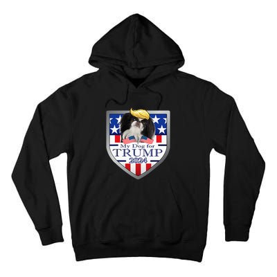 My Dog For Trump 2024 Japanese Chin Tall Hoodie