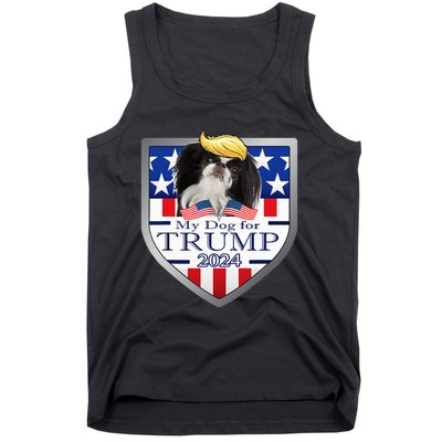 My Dog For Trump 2024 Japanese Chin Tank Top