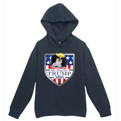 My Dog For Trump 2024 Japanese Chin Urban Pullover Hoodie