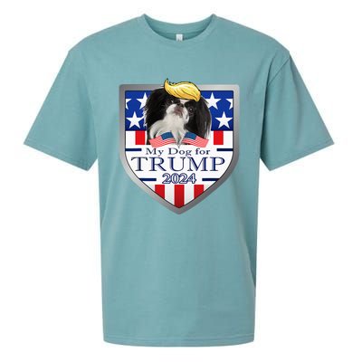 My Dog For Trump 2024 Japanese Chin Sueded Cloud Jersey T-Shirt