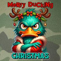 Merry Ducking Funny Sarcastic Grumpy Duck Christmas Legacy Tie Dye Trucker Hat