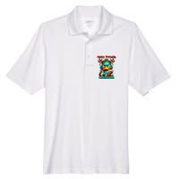 Merry Ducking Funny Sarcastic Grumpy Duck Christmas Men's Origin Performance Pique Polo