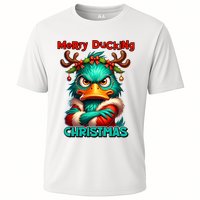 Merry Ducking Funny Sarcastic Grumpy Duck Christmas Performance Shirt