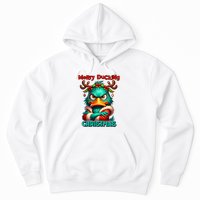 Merry Ducking Funny Sarcastic Grumpy Duck Christmas Hoodie