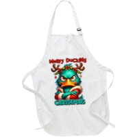Merry Ducking Funny Sarcastic Grumpy Duck Christmas Apron