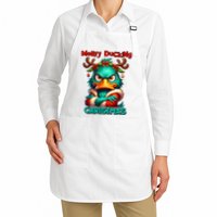 Merry Ducking Funny Sarcastic Grumpy Duck Christmas Apron