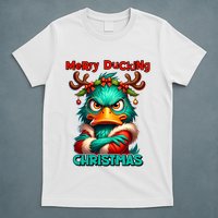 Merry Ducking Funny Sarcastic Grumpy Duck Christmas T-Shirt