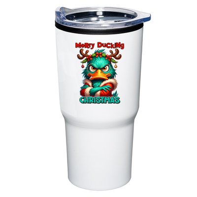 Merry Ducking Funny Sarcastic Grumpy Duck Christmas Tumbler