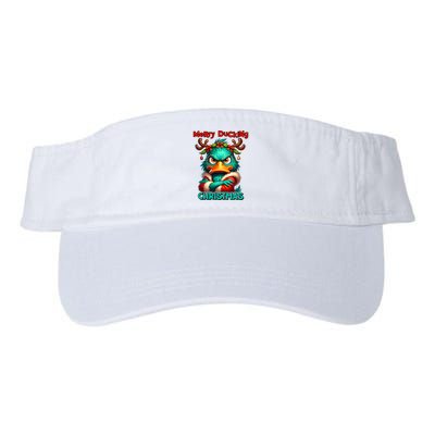 Merry Ducking Funny Sarcastic Grumpy Duck Christmas Visor