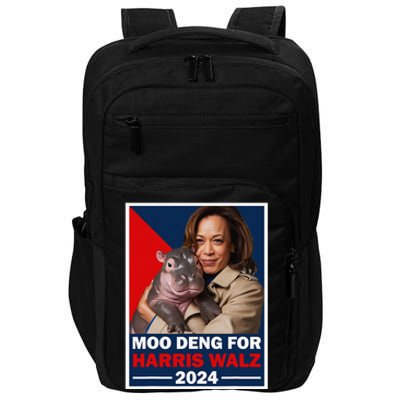 Moo Deng For Trump 2024 Funny Baby Hippo Moo Deng For Trump Impact Tech Backpack