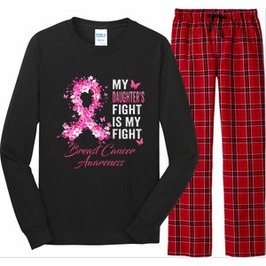 My Daughter’s Fight Is My Fight Breast Cancer Awareness Long Sleeve Pajama Set