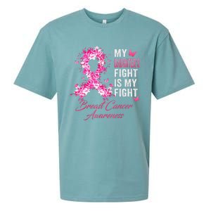 My Daughter’s Fight Is My Fight Breast Cancer Awareness Sueded Cloud Jersey T-Shirt