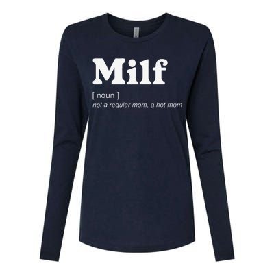 Milf Definition Fit Hot Mom Milf For MotherS Day Funny Womens Cotton Relaxed Long Sleeve T-Shirt