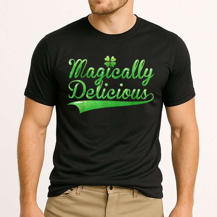 Magically Delicious Funny Irish St Patrick's Day Women Cooling Performance Crew T-Shirt