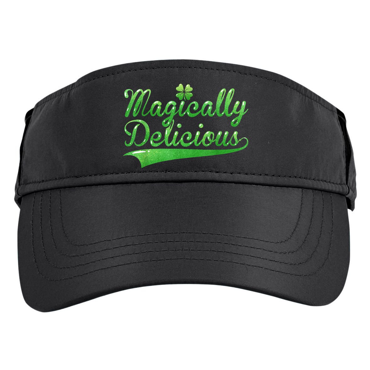 Magically Delicious Funny Irish St Patrick's Day Women Adult Drive Performance Visor