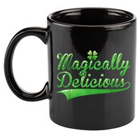 Magically Delicious Funny Irish St Patrick's Day Women 11oz C Handle Ceramic Mug
