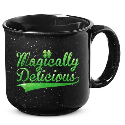 Magically Delicious Funny Irish St Patrick's Day Women 15oz Campfire Ceramic Mug