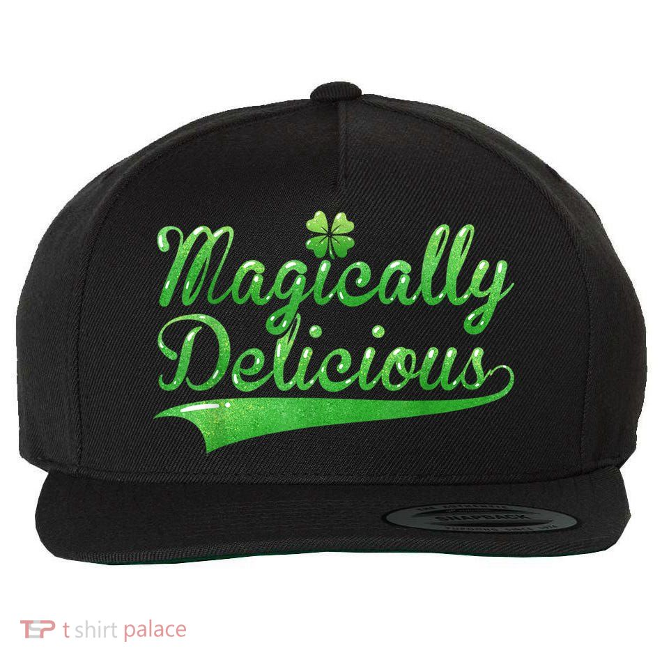 Magically Delicious Funny Irish St Patrick's Day Women Wool Snapback Cap