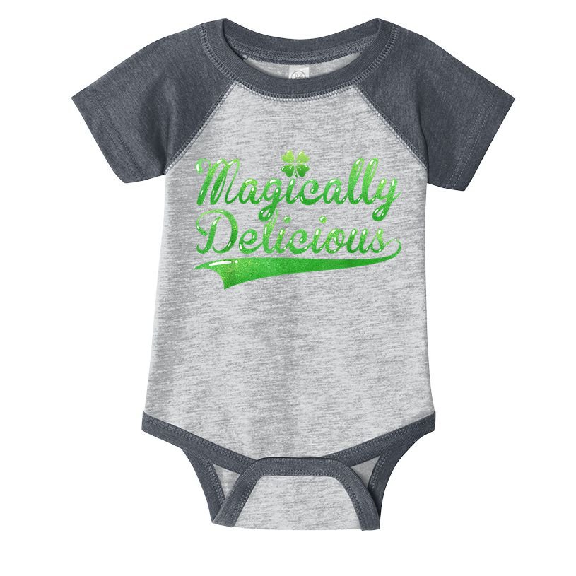 Magically Delicious Funny Irish St Patrick's Day Women Infant Baby Jersey Bodysuit