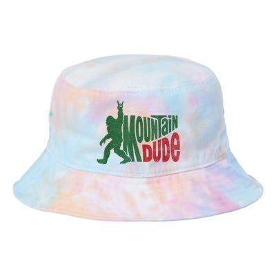 Mountain Dude Funny Bigfoot Sasquatch Hiking Gift Tie Dye Newport Bucket Hat