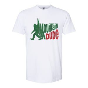 Mountain Dude Funny Bigfoot Sasquatch Hiking Gift Softstyle CVC T-Shirt