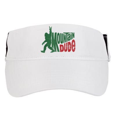 Mountain Dude Funny Bigfoot Sasquatch Hiking Gift Adult Drive Performance Visor