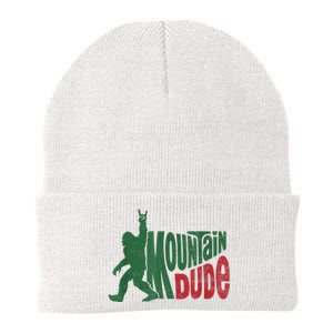 Mountain Dude Funny Bigfoot Sasquatch Hiking Gift Knit Cap Winter Beanie