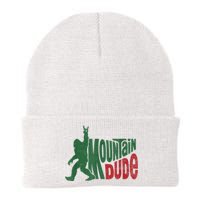 Mountain Dude Funny Bigfoot Sasquatch Hiking Gift Knit Cap Winter Beanie