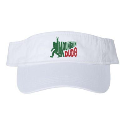 Mountain Dude Funny Bigfoot Sasquatch Hiking Gift Valucap Bio-Washed Visor