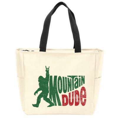 Mountain Dude Funny Bigfoot Sasquatch Hiking Gift Zip Tote Bag