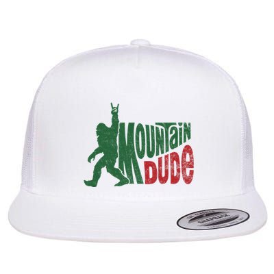 Mountain Dude Funny Bigfoot Sasquatch Hiking Gift Flatbill Hat