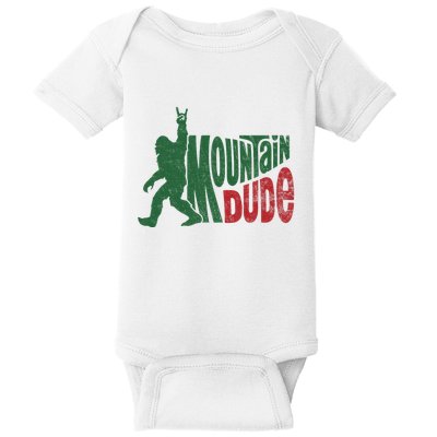 Mountain Dude Funny Bigfoot Sasquatch Hiking Gift Baby Bodysuit
