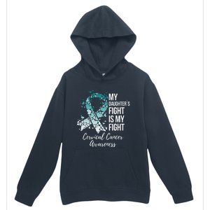 My Daughter’s Fight Is My Fight Cervical Cancer Awareness Urban Pullover Hoodie