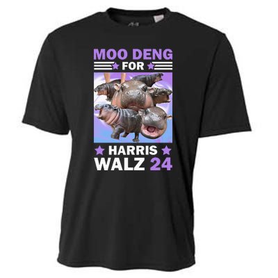 Moo Deng For Harris Walz 2024 Cooling Performance Crew T-Shirt