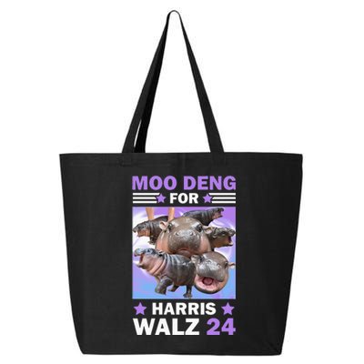 Moo Deng For Harris Walz 2024 25L Jumbo Tote