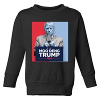 Moo Deng For Trump 2024 Toddler Sweatshirt