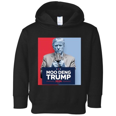 Moo Deng For Trump 2024 Toddler Hoodie