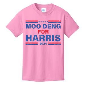 Moo Deng For Harris Kamala Harris Supporter Kids T-Shirt