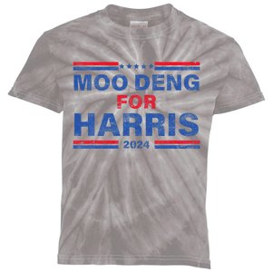 Moo Deng For Harris Kamala Harris Supporter Kids Tie-Dye T-Shirt