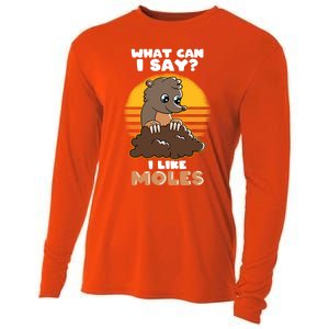 Mole Day Funny Mole Cute Mole I Like Moles Gift Cooling Performance Long Sleeve Crew