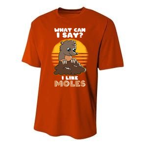 Mole Day Funny Mole Cute Mole I Like Moles Gift Performance Sprint T-Shirt