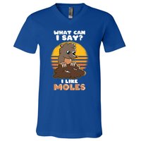 Mole Day Funny Mole Cute Mole I Like Moles Gift V-Neck T-Shirt