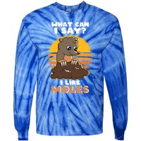 Mole Day Funny Mole Cute Mole I Like Moles Gift Tie-Dye Long Sleeve Shirt