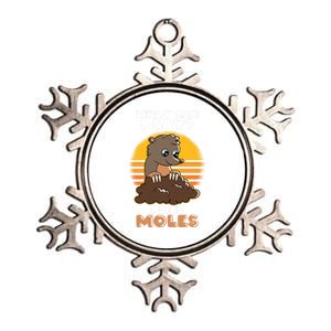 Mole Day Funny Mole Cute Mole I Like Moles Gift Metallic Star Ornament