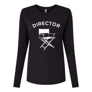 Movie Director  Filmmaker Director Chair Womens Cotton Relaxed Long Sleeve T-Shirt