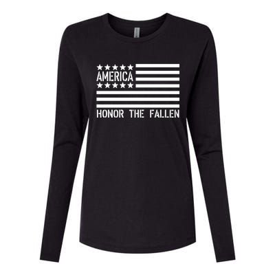 Memorial Day Funny Gift Honor The Fallen Military 4th Of July Gift Womens Cotton Relaxed Long Sleeve T-Shirt