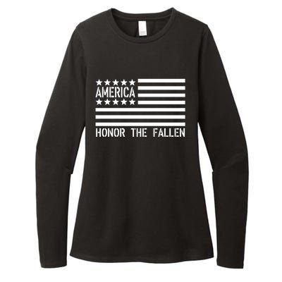 Memorial Day Funny Gift Honor The Fallen Military 4th Of July Gift Womens CVC Long Sleeve Shirt